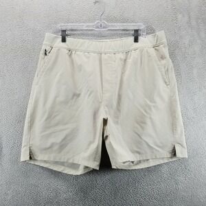 Public Rec Shorts‎ Mens 40 Tan Flex 7" Pockets Stretch Casual Workout Swim a
